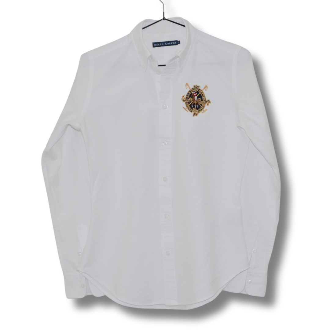 Chemise Ralph Lauren Classique – Blanche – Logo Grand Cavalier Polo