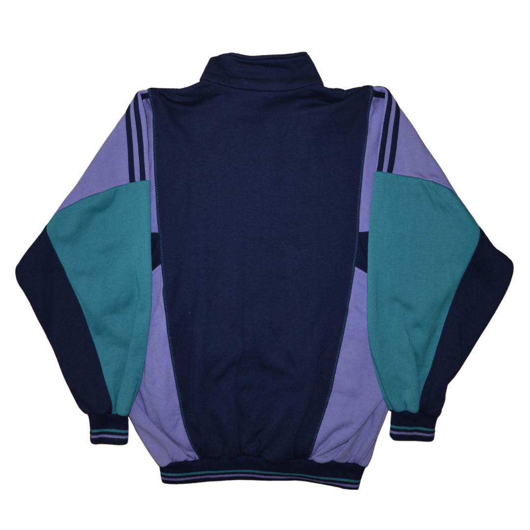 Veste Vintage Adidas 90’s – Tricolore Bleu, Violet et Vert