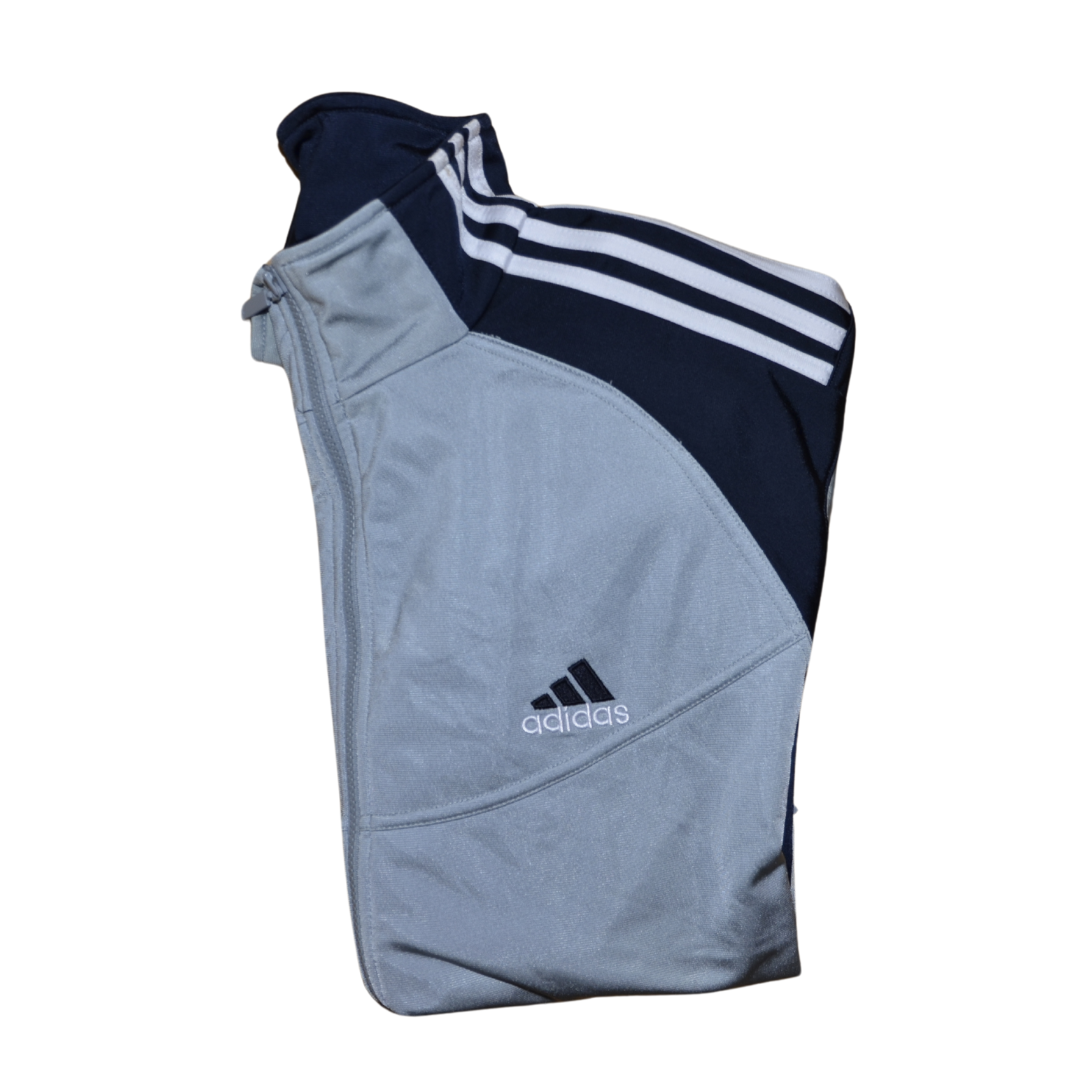 Veste Vintage Adidas 2000’s – Gris Clair & Épaules Noires